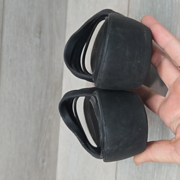 Crocs Women's Rhonda Black Slide Wedge Sandals Shoes Sz 7 - Picture 6 of 11